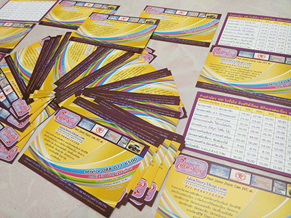 นามบัตรพีวีซี ฉีกไม่ขาด เซมี่การ์ด 